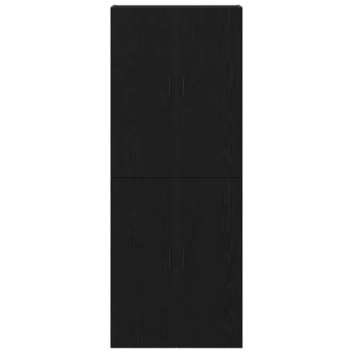 Fali szekrény 2 pcs Musta tammi 69.5 x 34 x 90 cm Faanyag