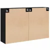 Fali Szekrények 2 pcs Régi fa 69,5 x 34 x 90 cm Faanyag