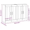 Fali Szekrények 2 pcs Régi fa 69,5 x 34 x 90 cm Faanyag