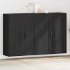 Fali Szekrények 2 pcs Musta tammi 69,5 x 34 x 90 cm Faanyag