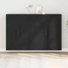 Fali Szekrények 2 pcs Musta tammi 69,5 x 34 x 90 cm Faanyag