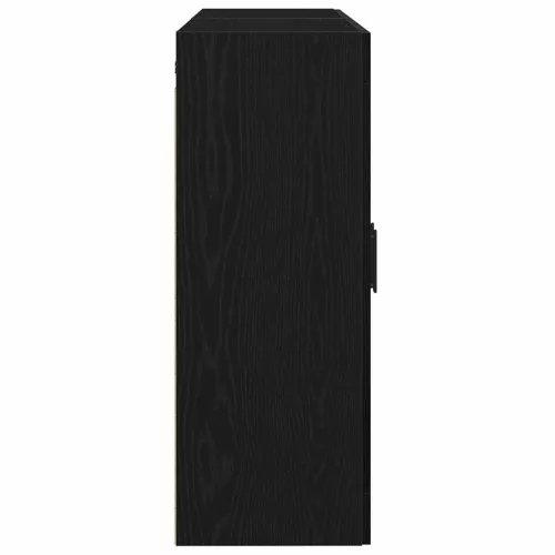 Fali Szekrények 2 pcs Musta tammi 69,5 x 34 x 90 cm Faanyag