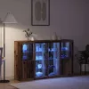 Széf LED -es lámpákkal Régi fa 163 x 37 x 100 cm Faanyag