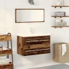 Fürdőszobai mosdószekrény Régi fa 80 x 38.5 x 48 cm