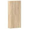 Cipőszekrény polcokkal ajtóval Barna 80 x 35.5 x 180 cm Faanyag