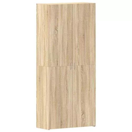 Cipőszekrény polcokkal ajtóval Barna 80 x 35.5 x 180 cm Faanyag