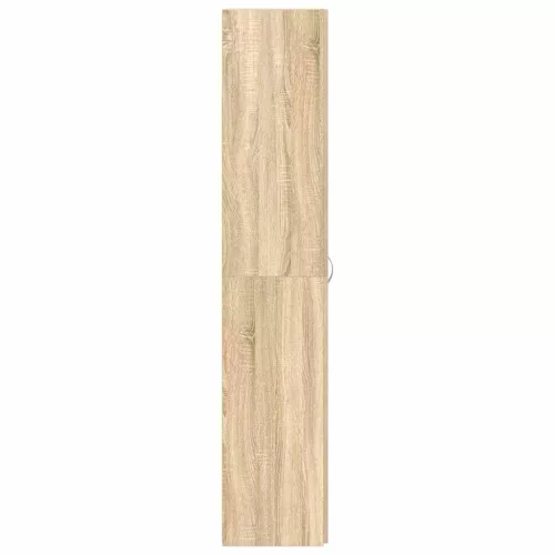 Cipőszekrény polcokkal ajtóval Barna 80 x 35.5 x 180 cm Faanyag
