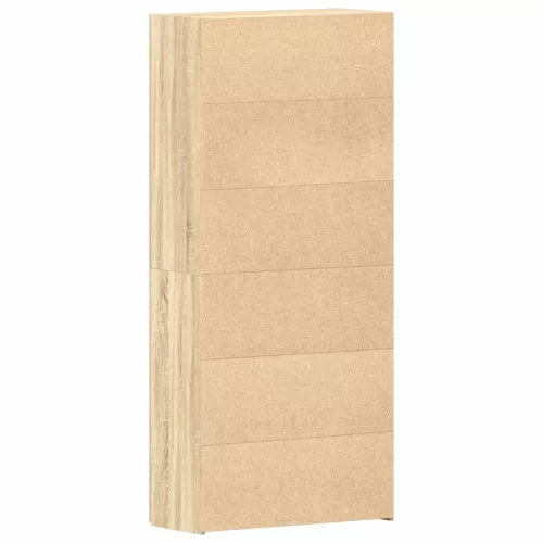 Cipőszekrény polcokkal ajtóval Barna 80 x 35.5 x 180 cm Faanyag