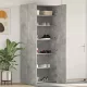 Cipőszekrény polcokkal Szürke 80 x 35.5 x 180 cm Faanyag