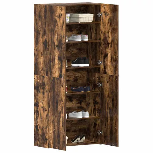 Cipőszekrény polcokkal Sokszínű 80 x 35.5 x 180 cm Faanyag