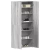 Cipőszekrény polcokkal Szürke 80 x 35.5 x 180 cm Faanyag