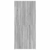Cipőszekrény polcokkal Szürke 80 x 35.5 x 180 cm Faanyag