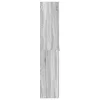 Cipőszekrény polcokkal Szürke 80 x 35.5 x 180 cm Faanyag