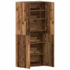 Cipőszekrény polcokkal ajtóval Barna 80 x 35.5 x 180 cm Faanyag