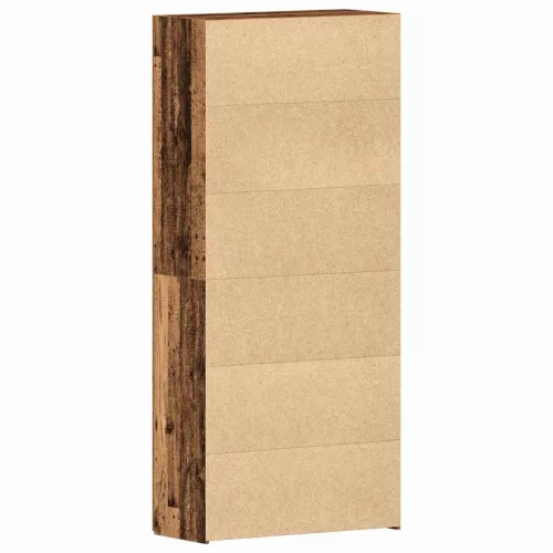 Cipőszekrény polcokkal ajtóval Barna 80 x 35.5 x 180 cm Faanyag
