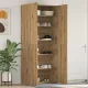 Cipőszekrény polcokkal ajtóval Barna 80 x 35.5 x 180 cm Faanyag