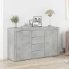 Széf fiókkal Beton szürke 120 x 36 x 69 cm Faanyag