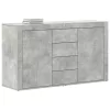 Széf fiókkal Beton szürke 120 x 36 x 69 cm Faanyag