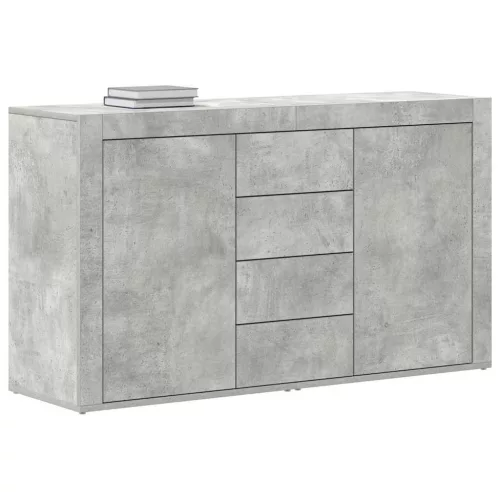 Széf fiókkal Beton szürke 120 x 36 x 69 cm Faanyag