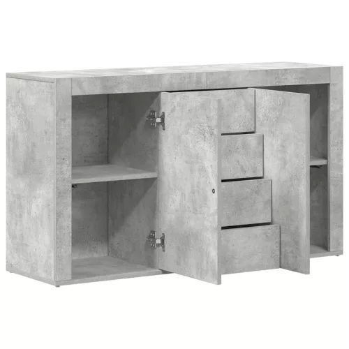 Széf fiókkal Beton szürke 120 x 36 x 69 cm Faanyag