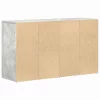Széf fiókkal Beton szürke 120 x 36 x 69 cm Faanyag