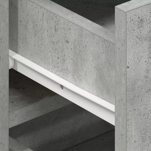 Széf fiókkal Beton szürke 120 x 36 x 69 cm Faanyag