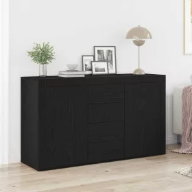 Széf fiókkal Musta tammi 120 x 36 x 69 cm Faanyag