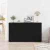 Széf fiókkal Musta tammi 120 x 36 x 69 cm Faanyag