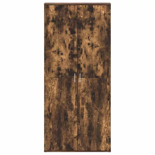 Cipőszekrény ajtóval Barna 80 x 39 x 180 cm Faanyag