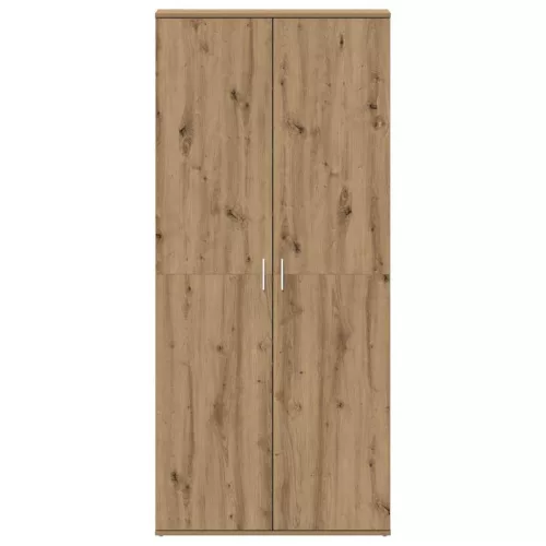 Cipőszekrény ajtóval Barna 80 x 39 x 180 cm Faanyag