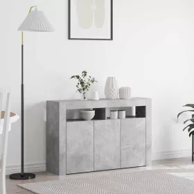 Széf Beton szürke 116 x 30 x 75 cm Faanyag