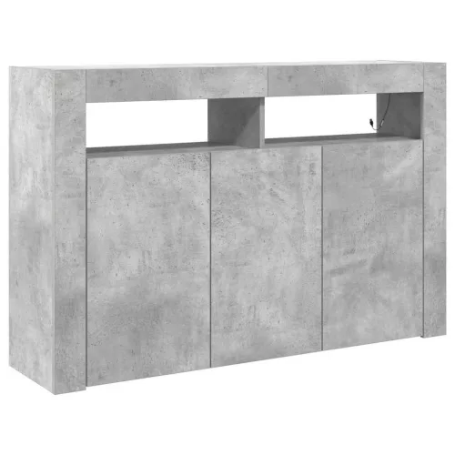 Széf Beton szürke 116 x 30 x 75 cm Faanyag