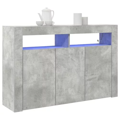 Széf Beton szürke 116 x 30 x 75 cm Faanyag