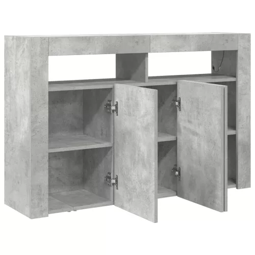 Széf Beton szürke 116 x 30 x 75 cm Faanyag