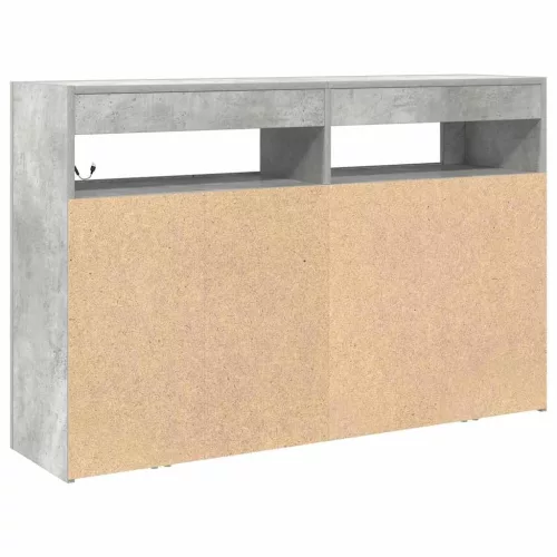 Széf Beton szürke 116 x 30 x 75 cm Faanyag