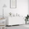 Széf Fehér 135 x 41 x 69 cm Faanyag