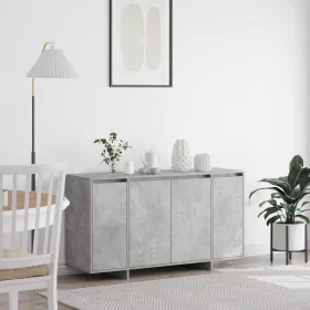 Széf Beton szürke 135 x 41 x 69 cm Faanyag
