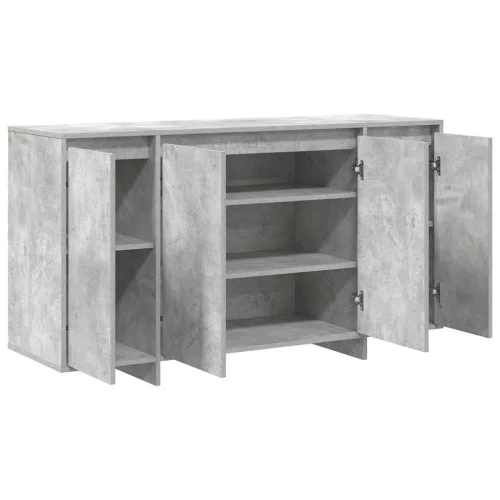 Széf Beton szürke 135 x 41 x 69 cm Faanyag