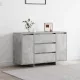 Széf fiókkal Beton szürke 120 x 41 x 75 cm Faanyag