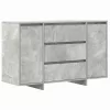 Széf fiókkal Beton szürke 120 x 41 x 75 cm Faanyag