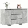 Széf fiókkal Beton szürke 120 x 41 x 75 cm Faanyag