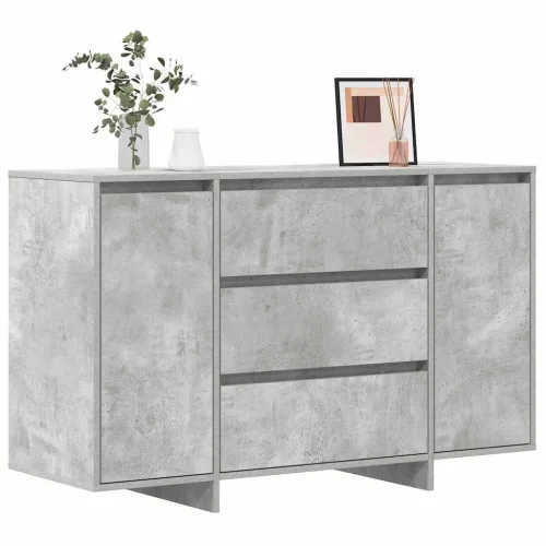 Széf fiókkal Beton szürke 120 x 41 x 75 cm Faanyag