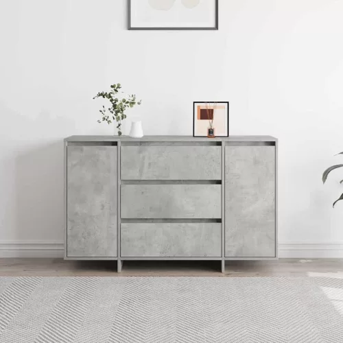 Széf fiókkal Beton szürke 120 x 41 x 75 cm Faanyag