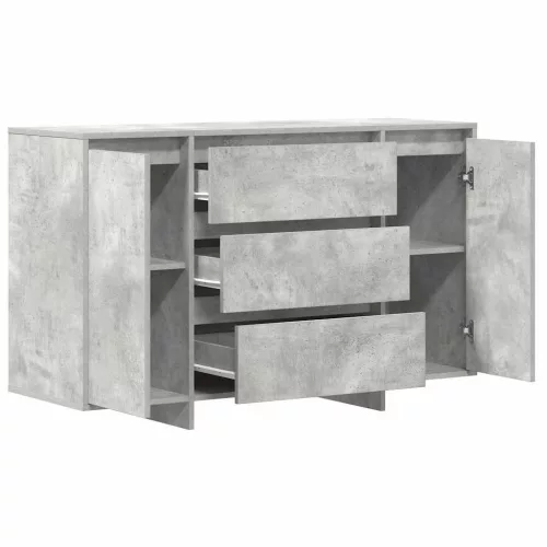 Széf fiókkal Beton szürke 120 x 41 x 75 cm Faanyag