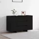 Széf fiókkal Musta tammi 120 x 41 x 75 cm Faanyag