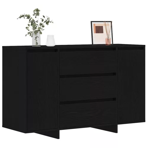 Széf fiókkal Musta tammi 120 x 41 x 75 cm Faanyag