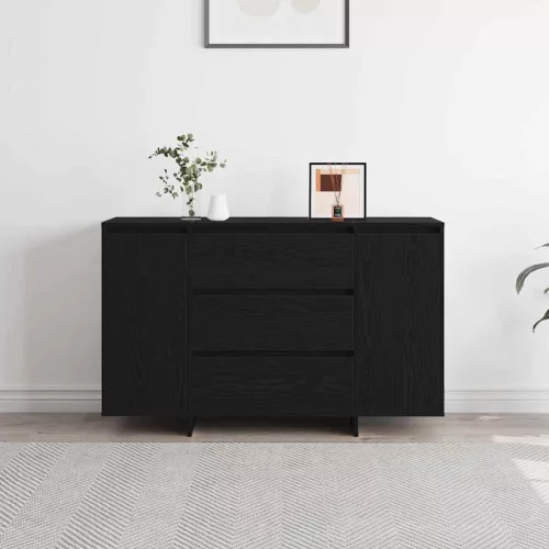 Széf fiókkal Musta tammi 120 x 41 x 75 cm Faanyag