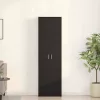 Ruhásszekrény polcokkal Musta tammi 55 x 25 x 189 cm Faanyag