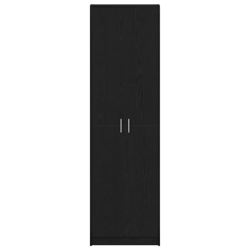 Ruhásszekrény polcokkal Musta tammi 55 x 25 x 189 cm Faanyag