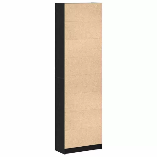 Ruhásszekrény polcokkal Musta tammi 55 x 25 x 189 cm Faanyag